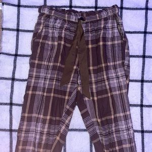 Brown Paid PJ Pants